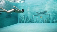 Swimming mural