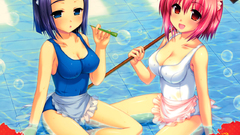 Swimming pools anime girls