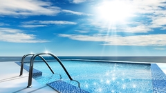 Swimming pools skyscapes