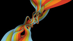 Swirls black background