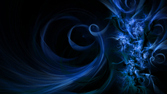 Swirly blue widescreen abstract
