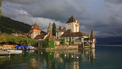 Switzerland castle Oberhofen