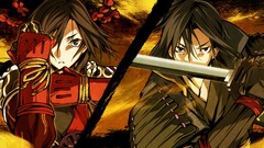 Swords anime girls game cg kajiri kamui kagura Mibu Soujirou 