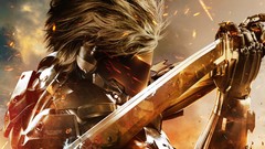 Swords Raiden artwork video games futuristic Metal Gear Solid 