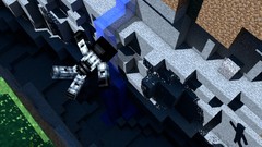 Swords skeletons minecraft creeper zombies steve cinema 4d 