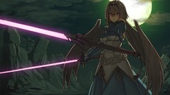 Swords yumekui merry glowing eyes dual wield Engi Threepiece