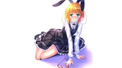 Swordsouls Anime anime girls blonde short hair maid glasses