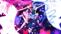 Swordsouls Anime anime girls precure skirt long hair thigh highs