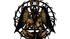 Symbol horns devil satanic Baphomet