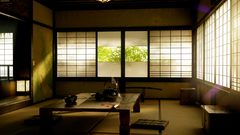 Tables interior asian architecture