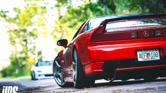 Tails acura nsx honda nsx red cars rear view cars white cars 