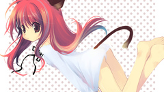 Tails long hair brown