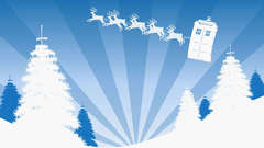 Tardis Christmas reindeer Doctor