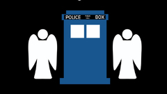 Tardis Doctor Who black
