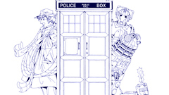Tardis sketches Fourth Doctor