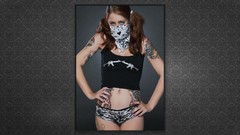 Tattoos bandana pigtails redheads