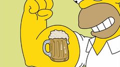 Tattoos beers Homer Simpson
