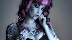 Tattoos colored hair