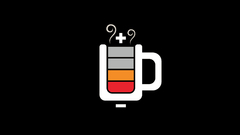 Tea Battery black background