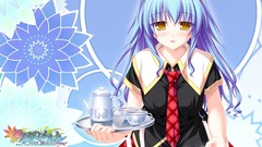 Tea blue hair yellow