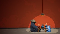 Tea samurai monkeys artwork David Lanham