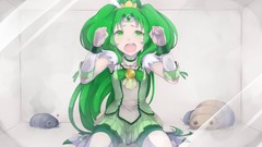 Tears green eyes green hair Pretty Cure Minazuki Smile Precure