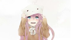 Tears pink hair blue eyes crying vocaloid megurine luka Simple 