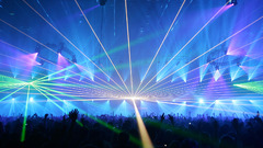 Techno rave Lasers
