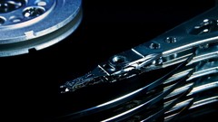 Technology close-up Computers hard disk drive