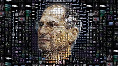 Technology faces Steve Jobs icons apple inc photomosaic