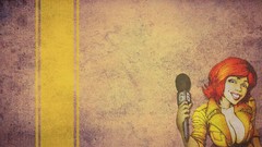 Teenage Mutant Ninja Turtles microphones redheads cleavage 