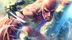 Teeth Anime giant bald Fighting shingeki no kyojin eren jaeger 