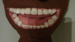 Teeth brown Hearts Buttons romantic plush smiling teddy bears 