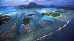 Teeth lagoon French Polynesia reef