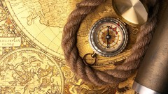 Telescope Maps Ropes manuscript compasses