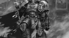Terminator Space Marines monochrome