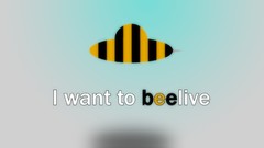 Text abstract bees minimalistic I Want to Believe