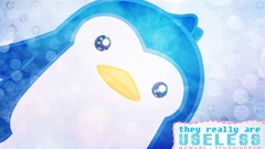 Text Animals Penguins Anime