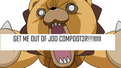 Text Anime funny bleach Kon Yondemasuyo Azazel-san