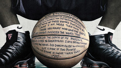 Text basketball Nike advertisement