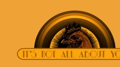 Text Birds monochrome rainbows roosters