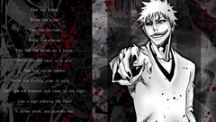 Text blood bleach kurosaki