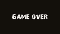 Text brown Game Over