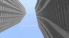 Text buildings falling