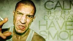 Text calm smoke Cigarettes grunge angry skinhead