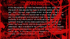 Text Fight Club warning