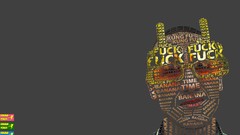 Text glasses Typography bananas font Fuck men with glasses 