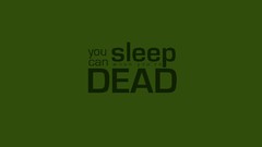 Text Green dead sleeping phrase