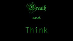 Text Green thinking relaxing