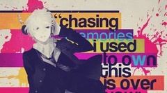 Text headphones tie white hair jackets belts pants pendulum 